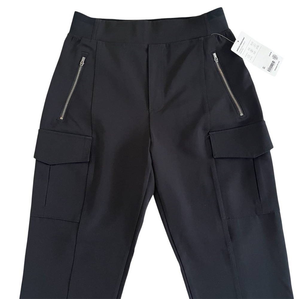 Athleta Endless High Rise Cargo Black Pull-On Pant Quick Dry Breathable Womens 2 - Picture 5 of 12
